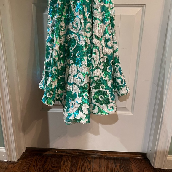 Jovani - 08257 Sleeveless Floral Sequin Long Gown size 2 - Picture 6 of 11